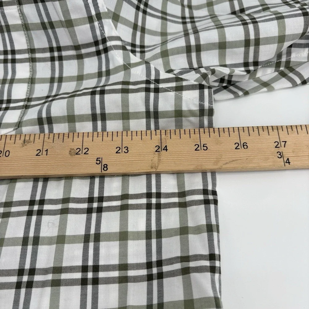 Banana Republic Slim Fit Stripe Button Down Shirt Men's Size XXL‎ Green